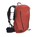 正規品】アークテリクス ARCTERYX　686487895591 エアリオス 30 バックパック　メンズ　L08030100Dusted Red　SEDONA　REG AERIOS30backpackリュックカバン　30リットル　登山　トレッキング　ハイキング