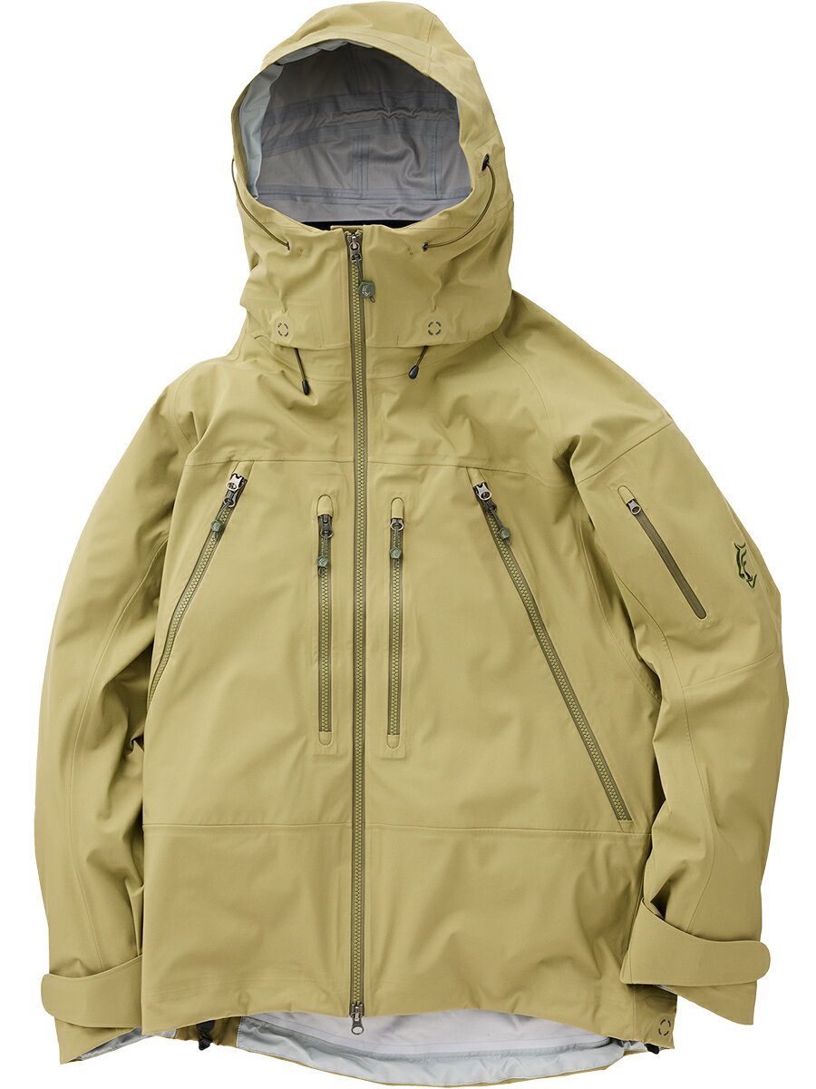 楽天ナムチェバザール楽天市場店Teton Bros. ティートンブロス TB JACKET （MEN）　TBジャケット　メンズ　MOSSGREEN モスグリーン登山アウトドア　トレッキング　バックカントリー　ハードシェル　通気防水素材Täsmä（タズマ）　フラッグシップモデル　新素材　23FWモデル