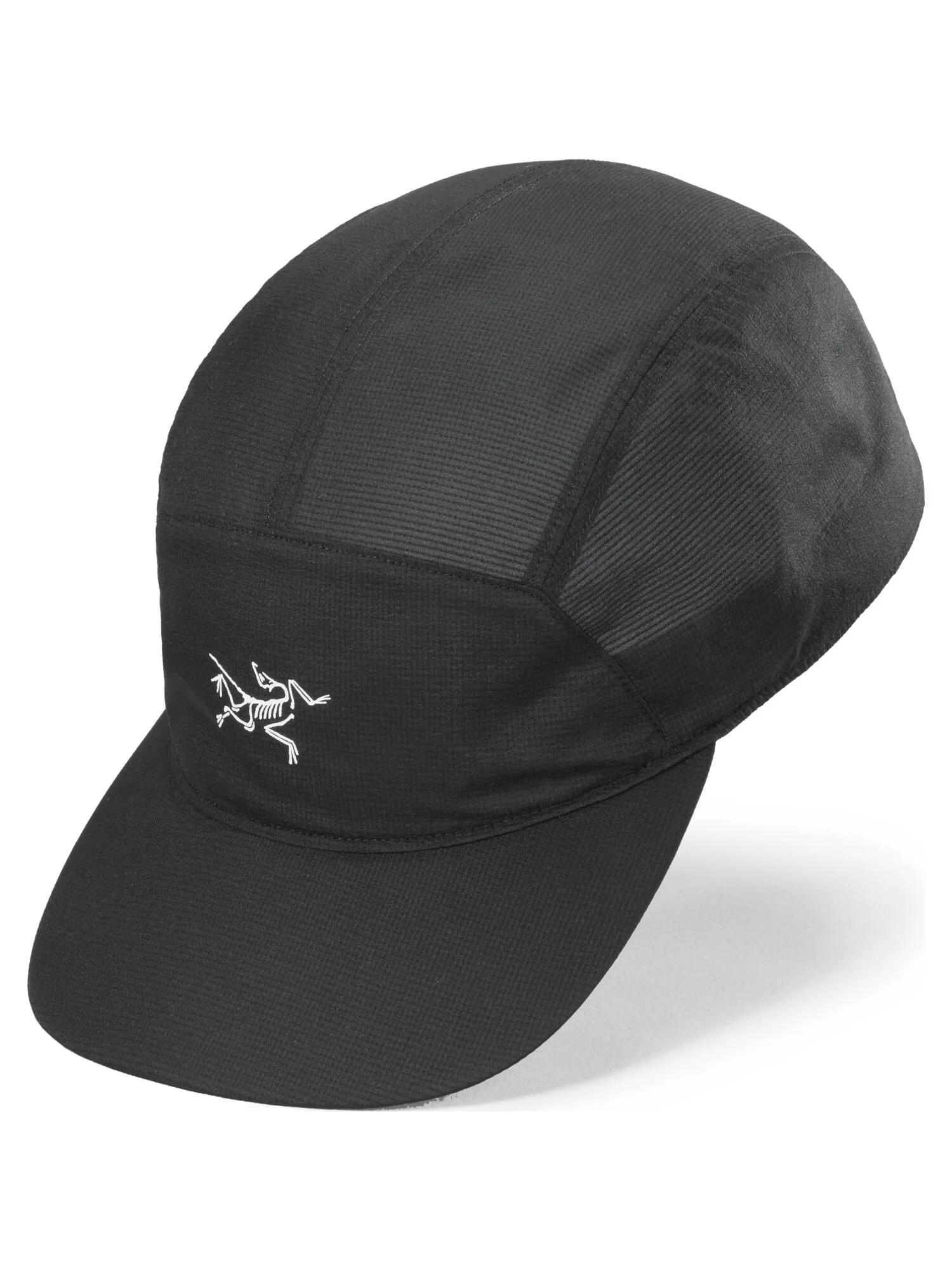 Rakuten - 【正規品】アークテリクス ARC'TERYX　エアリオス 5 パネル キャップ　AERIOS 5　PANNEL CAP X00000948901軽量　コンパクト　通気性　BLACK黒　UV対策　帽子　キャップ　ランニング　X00000948901