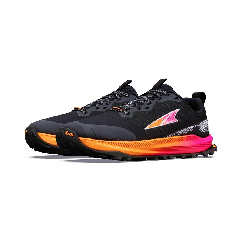 ALTRA アルトラLONE PEAK 9+（ローンピーク9+）ウィメンズ AL0A85RH88I1Mトレイルランニング/ゼロドロップ/幅広フットウェア トレラン 幅広 ビブラムソールメガグリップ BLACK/KNOCKOUT PINK