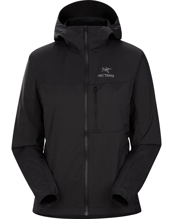 Arc’teryx　アークテリクススコーミッシュ フーディ ウィメンズ　Squamish Hoody Womens　L07829300女性用　BLACK黒ジャケット/登山/トレッキング/通勤・通学ウィンドブレーカー　シェルジャケットARC'TERYX