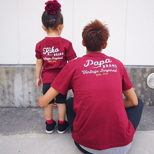 【LINEお友達クーポン配布】名入れ tシャツ 親子 ペアルック 出産祝い 姉妹 兄弟 親子コーデ お揃い 甥っ子 姪っ子 キッズ ロンパース 男の子 女の子 ...