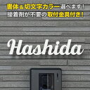 表札 アイアン 切り文字 取付金具付き 戸建て ステンレス 筆記体 オーダー おしゃれ KMIR-WT-N9