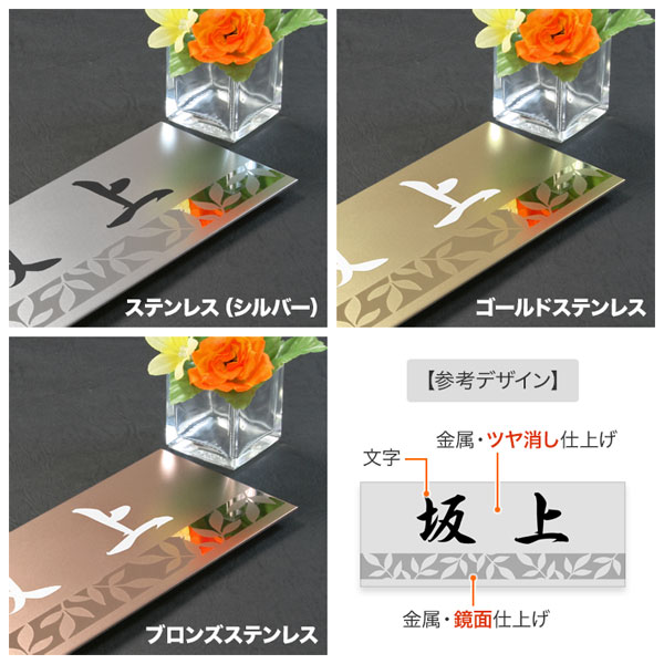 表札ファインブラスト ドライエッチング印字 機能門柱用 戸建て マンション 部屋番...