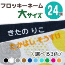 フロッキーネーム 大 24個 お名前 おなまえシール 洗濯 