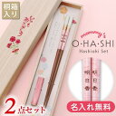 お箸 21cm 一膳 名入れ 【 ペアミント 箸 女性用 - いつもありがとう - 】 プレゼント ギフト 実用的 おしゃれ かわいい 食洗機対応 箸置き セッ...