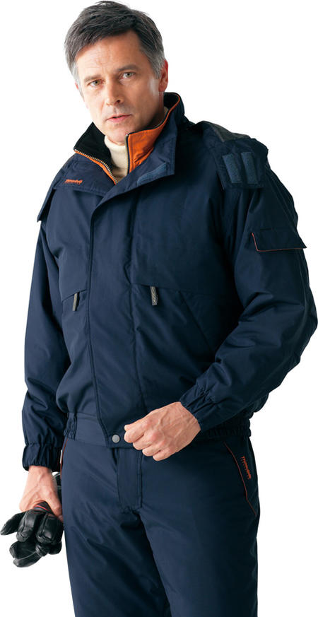 48340 防水防寒ブルゾン(フード付) 防寒着 防寒ウェア 自重堂 Jichodo M〜5L ポリエステル100%