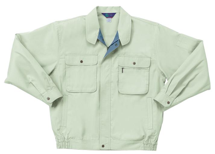 25070 春夏用長袖ジャンパー （クロダルマ【KURODARUMA】） 【社名刺繍無料】 S～5L ポリエステル65％・綿35％