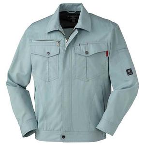 255931 春夏用長袖ジャンパー （クロダルマ【KURODARUMA】） 【社名刺繍無料】 SS～6L ポリエステル65％・綿35％