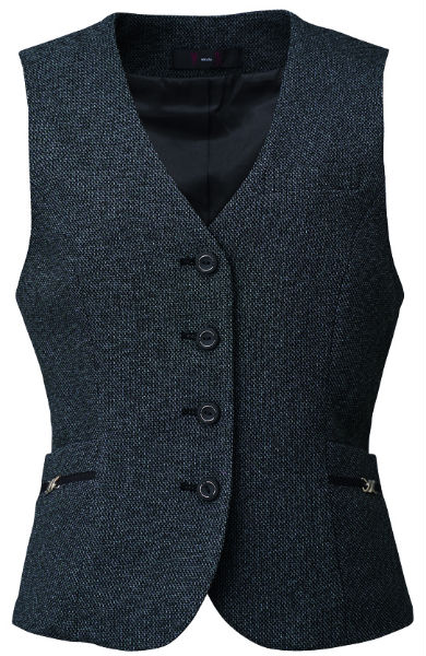 SA260V ベスト 神馬本店(selectstage)事務服・制服5号〜19号 ポリエステル100%