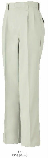 651 春夏用ツータックパンツ (ビッグボーン・bigborn) 作業服・作業着70〜120 綿100％