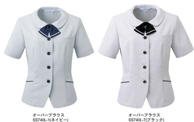 SS740L オーバーブラウス 神馬本店(selectstage)事務服・制服5号〜19号 ポリエステル85%・綿15% SS740L オーバーブラウス 神馬本店(selectstage)事務服・制服5号〜19号 ポリエステル85%・綿15%