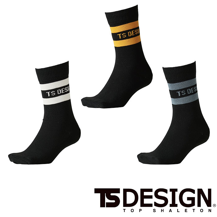 樂天商城 - 85120 3PAIRS SOCKS 作業服 靴下 tsデザイン TS DESIGN 作業着 年間対応 3色1セット販売 フリーサイズ TS DEOパイル ポリエステル 綿 その他 消臭