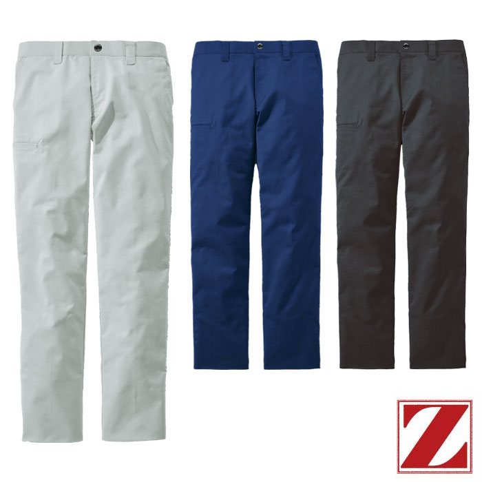 樂天商城 - 77301 エコ製品制電ストレッチノータックパンツ 自重堂 Z-DRAGON 春夏 作業服 作業着 L59～L67 70～120cm ポリエステル70％・綿30％ エコストレッチサマーツイル ストレッチ（伸長率17％） グリーン購入法対応 JIS T8118規格適合 消臭抗菌 樹脂ファスナー・樹脂ボタン