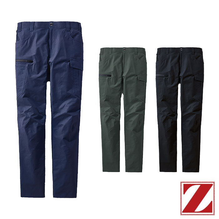 樂天商城 - 77502 製品制電ストレッチノータックカーゴパンツ 自重堂 Z-DRAGON 春夏 作業服 作業着 SS～5L ポリエステル％ 4WAY ストレッチタフタ ストレッチ（伸長率：タテ27％・ヨコ22％） 吸汗速乾 JIS T8118規格適合 消臭抗菌 裾へ向かって細くなるテーパード仕様 脇ゴム仕様