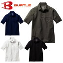 237 半袖シャツ BURTLE バートル 春夏 接触冷感シャツ 吸汗速乾 UVカット UPF50+ 4WAYストレッチ カッコイイ ニット ワーク ユニフォーム S〜3XL ナイロン80％・ポリウレタン20％ ストレッチトリコット【刺繍不可商品】