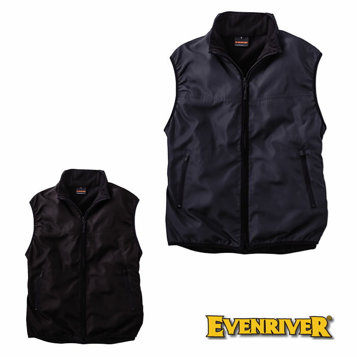 樂天商城 - 軽量 保温 イーブンリバー R005 マイクロベスト EVENRIVER 裏フリース メンズ レディース ワーク ユニフォーム M〜3L ポリエステル100％