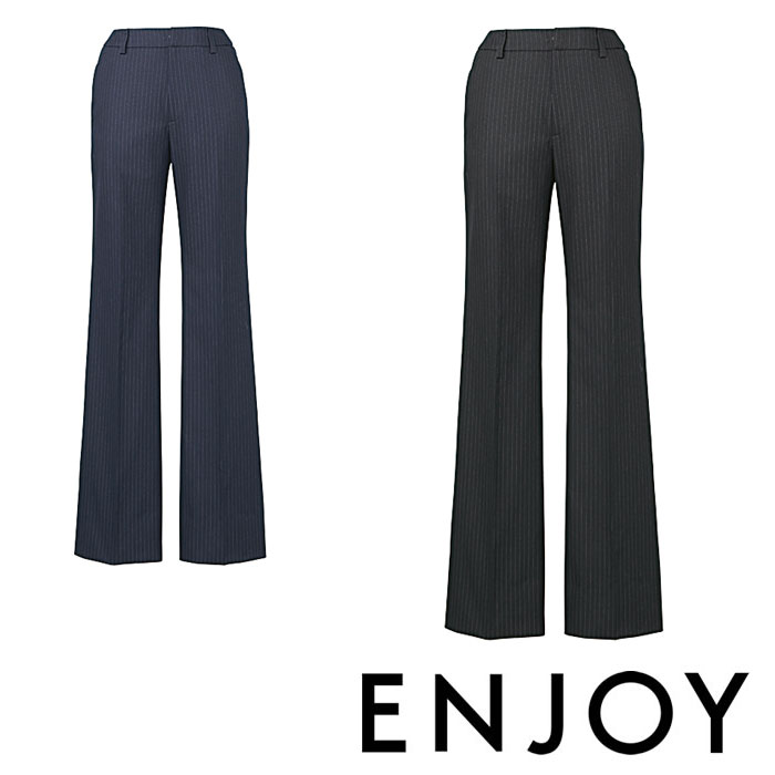 EAL478 パンツ ENJOY・カーシーカシマ・KARSEE 事務服・制服 5号〜21号 ポリエステル50%・ウール50%