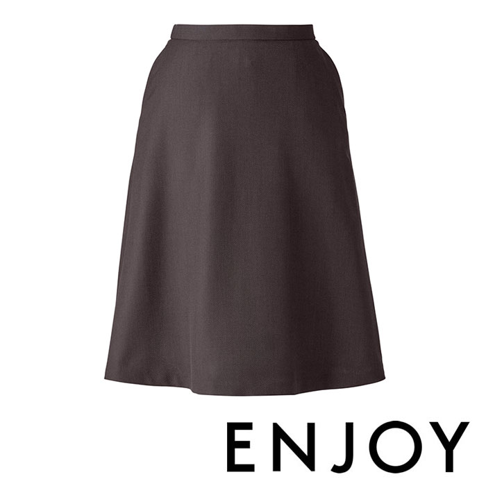 EAS798 フレアスカート ENJOY・カーシーカシマ・KARSEE 事務服・制服 5号〜21号 ポリエステル60%・ウール40%