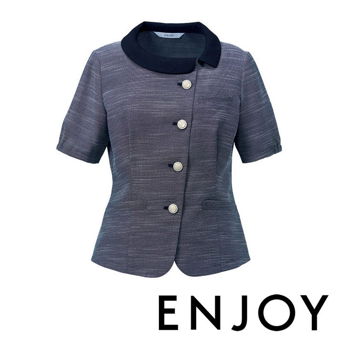 ESA830 オーバーブラウス ENJOY・カーシーカシマ・KARSEE 事務服・制服 5号〜17号 ポリエステル65％・レーヨン35％