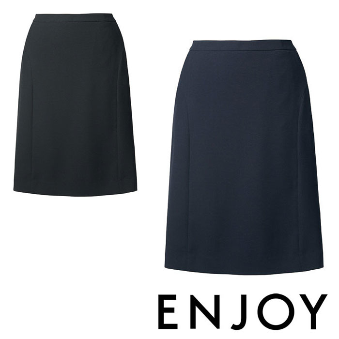 ESS841 セミタイトスカート ENJOY・カーシーカシマ・KARSEE 事務服・制服 5号〜21号 ポリエステル100%