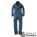 社名刺繍無料 GE-651 デアリーウーマン長袖ツナギ 限定色 エスケープロダクト 秋冬 GRACE ENGINEER'S レディース 女性用 つなぎ服 オーバ...