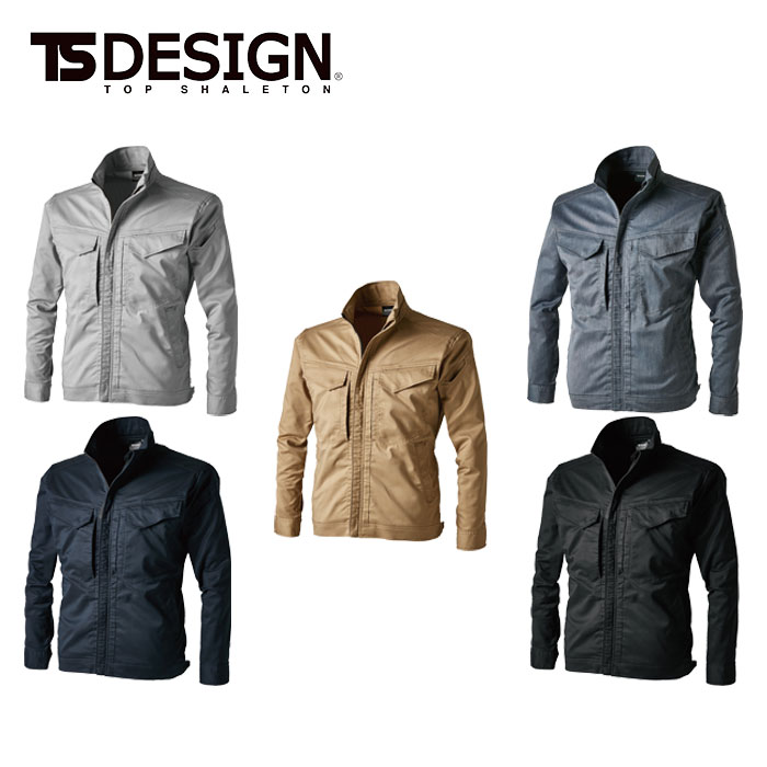 2216 TecRecycジャケット tsデザイン TSDESIGN 秋冬 作業服 作業着  SS S M L LL 3L 4L 5L 6L ポリエステル80％・綿20％ TecRecycT/Cツイル