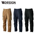 55344 TCNクロスニッカーズパンツ tsデザイン TSDESIGN 秋冬 作業服 作業着 SS S M L LL ポリエステル50%・綿20%・複合繊維20%・ナイロン10% TCNクロスリップ