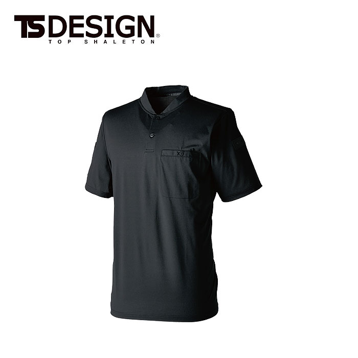 樂天商城 - 85651 DEOドッツ ヘンリーネックシャツ TS デザイン 藤和 TS DESIGN 作業服 作業着 S M L LL 3L 4L 5L 6L ポリエステル88％・ナイロン12％