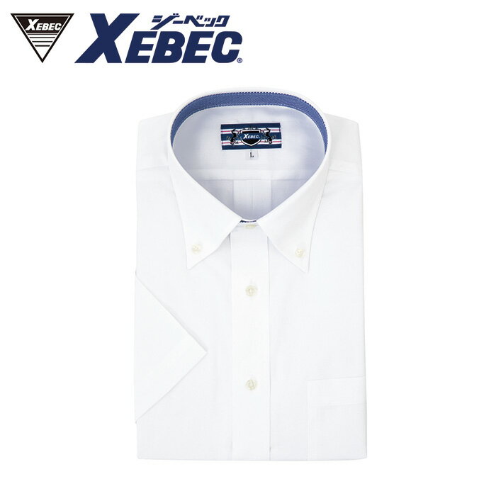 樂天商城 - 15064 半袖ボタンダウン XEBEC ジーベック 春夏作業服 作業着 S M L LL 3L 4L ポリエステル50％・綿50％