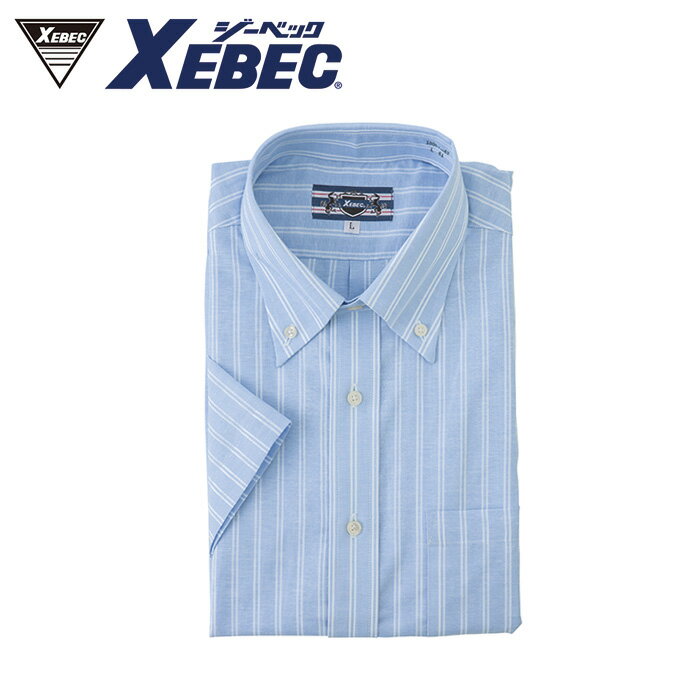 樂天商城 - 15067 半袖ボタンダウン XEBEC ジーベック 春夏作業服 作業着 S M L LL 3L 4L 綿72％・麻28％