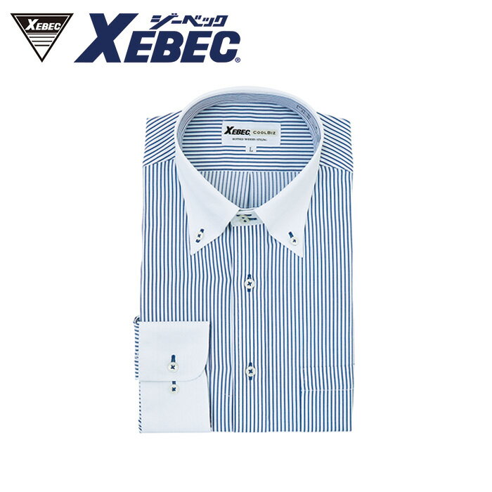 樂天商城 - 15154 長袖クレリック XEBEC ジーベック 春夏作業服 作業着 S M L LL 3L 4L 綿52％・ポリエステル48％