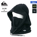 QUIKSILVER/クイックシルバー メンズ フードウォーマー QOA233414 フード付きネックウォーマー 首元 防寒 フリース アウトドア ワンポイント スキー スノーボード スノボ ウインタースポーツ 男性用 ブランド 【RFTS】