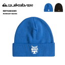 QUIKSILVER/クイックシルバー メンズ ニット帽 MIDNIGHT BEANIE 2024-25 SNOW EQYHA03382 スノーボード スキー スノボ 防寒 ビーニー ニットキャップ ロゴ シンプル リフレクトプリント 普段使い 男性用