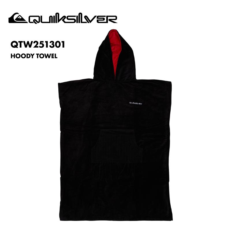 QUIKSILVER/クイックシルバー メンズ お着替えポンチョ HOODY TOWEL 2025 SPRING GLOBAL QTW251301 プール ビー...