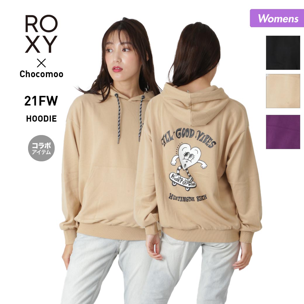 ロキシー パーカー レディース 【SALE】 ROXY/ロキシー レディース プルオーバー パーカー RPO214624T プルパーカー 長袖 フード付き バックプリント Chocomoo 女性用