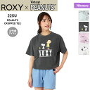 ROXY/ロキシー レディース コラボ 半袖 Tシャツ RST222005 スヌーピー ティーシャツ トップス 女性用