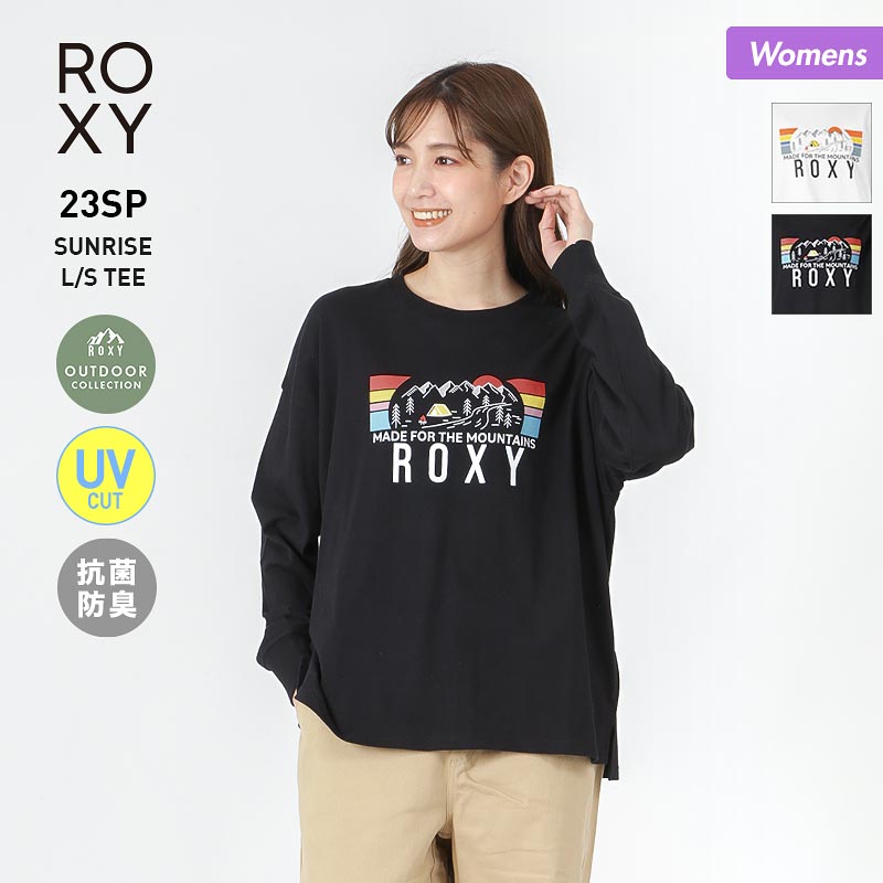 最大2000円OFF券配布中 ROXY/ロキシー レディース 長袖 Tシャツ RLT231814 ティーシャツ ロングTシャツ ロンT UVカット 抗菌防臭 ロゴ 柄 女性用