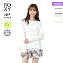 ROXY ロキシー レディース ラッシュガード 長袖 Tシャツ RLY221066 ビーチ UVカット 吸汗 ティーシャツ プール 速乾 海水浴 女性用