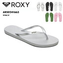 ROXY/ロキシー レディース ビーチサンダル VIVA IV 2024 SPRING ARSD241663 シンプル ビーサン サンダル ビーチ ロゴ ブラン...