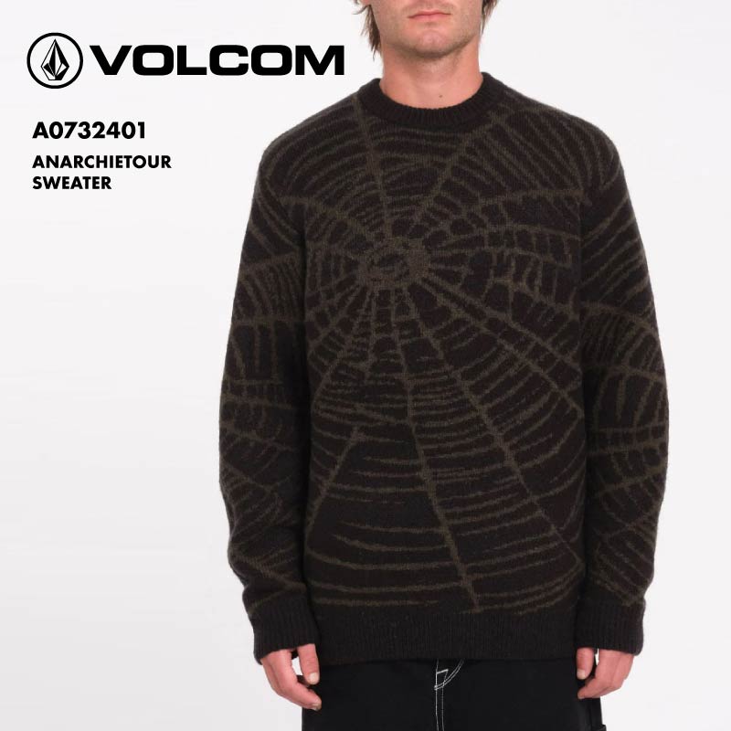 VOLCOM/ボルコム メンズ セーター ANARCHIETOUR SWEATER 2024 FALL A0732401 レギュラーフィット クル..