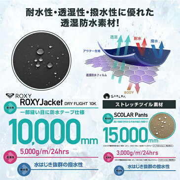 アウトレット スノーボードウェア スキーウェア 130〜150 キッズ ジュニア スノボ ウェア ウエア 上下セット ジャケット パンツ 激安 こども用 ROXY ロキシー RXJR-SET2