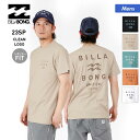 BILLABONG ビラボン メンズ 半袖 Tシャツ BD011-204 ロゴ トップス バックプリント ティーシャツ レギュラーフィット 男性用