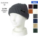ELECTRIC/エレクトリック メンズ ニット帽 E24F26 帽子 毛糸 ニットキャップ ビーニー スキー スノーボード スノボ 防寒 男性用 ブランド 【RFTS】