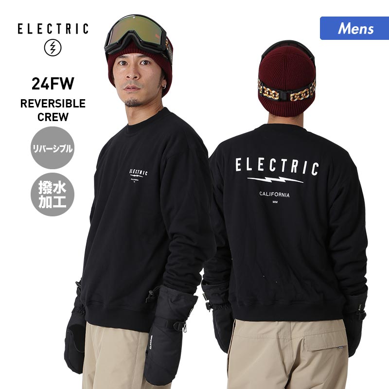 ELECTRIC/エレクトリック メンズ 撥水クルートレーナー E24F19撥水加工スキー スノーボード スノボ クルーネック 男性用 ブランド