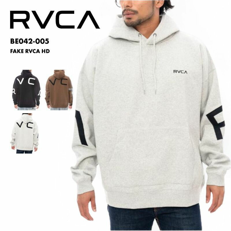 樂天商城 - RVCA/ルーカ メンズ パーカー FAKE RVCA HD 2024 FALL＆WINTER BE042-005 プルオーバー ビッグシルエット 裏起毛 厚手 フーディ フード付き ロゴ 柔らかい 秋冬 男性用 男性用 《☆》 型落ち アウトレット