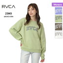 全品10%OFF券配布中 RVCA/ルーカ レディース トレーナー BC044-046 長袖 スウェット スエット プルオーバー 女性用