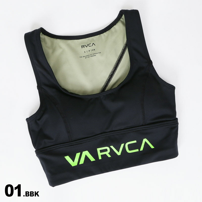 【SALE】 ルーカ RVCA レディース スポーツブラ BB043-808 黒色 ブラック トップブラ スポーツインナー ブラトップ 女性用 2