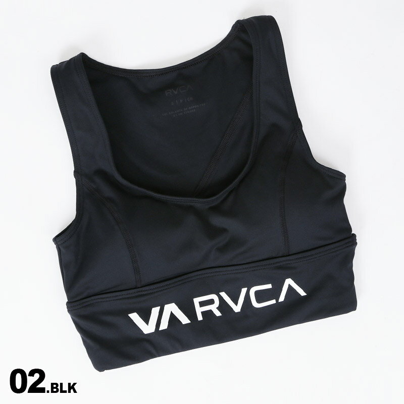 【SALE】 ルーカ RVCA レディース スポーツブラ BB043-808 黒色 ブラック トップブラ スポーツインナー ブラトップ 女性用 3