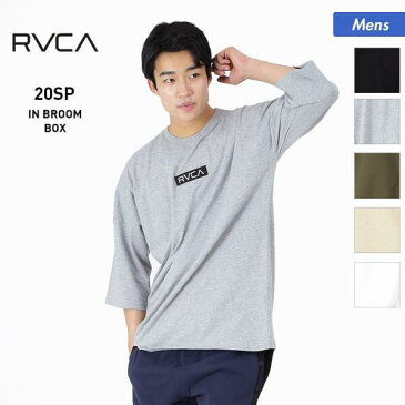 アウトレット メンズ Tシャツ BA041-218 ロゴ トップス ロンT 七分袖 ダボダボ ティーシャツ 男性用 ルーカ RVCA